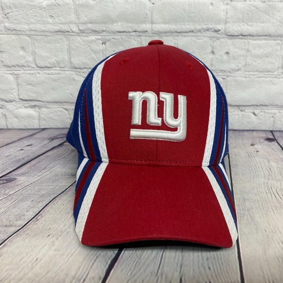 Reebok NY Giants Hat Cap Youth Strap Back Red White Blue Team Apparel One Size - Picture 5 of 10